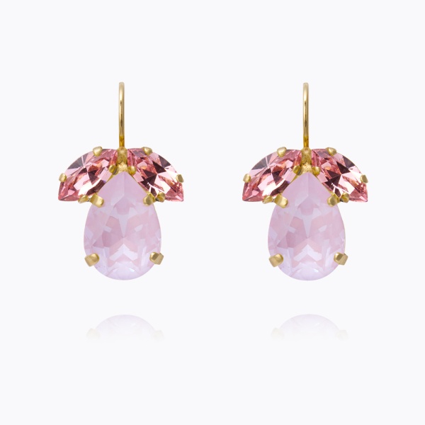 Caroline Svedbom Gold Timo Earrings - Soft Pink Combo